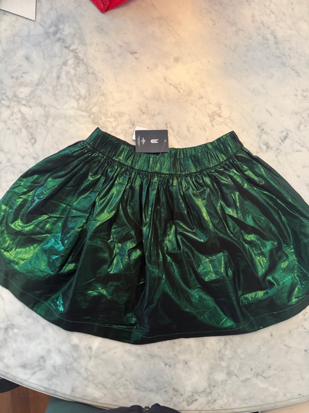 GAP & Wicked Shimmery Green Circle Skirt